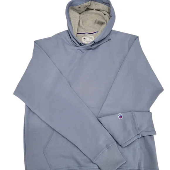 Mens Champions Sky Blue Hoodie Size M - Picture 1 of 5